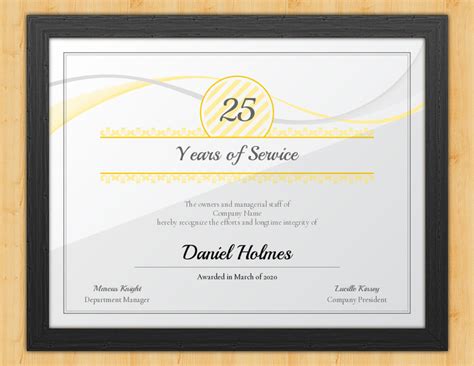 Free Printable Years Of Service Certificate Free Printable Templates