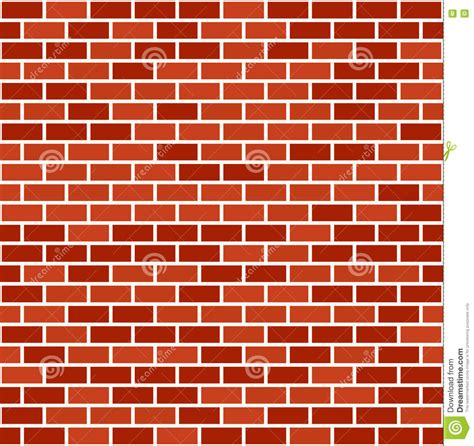 Brick Wall Seamless Pattern Background Stock Vector