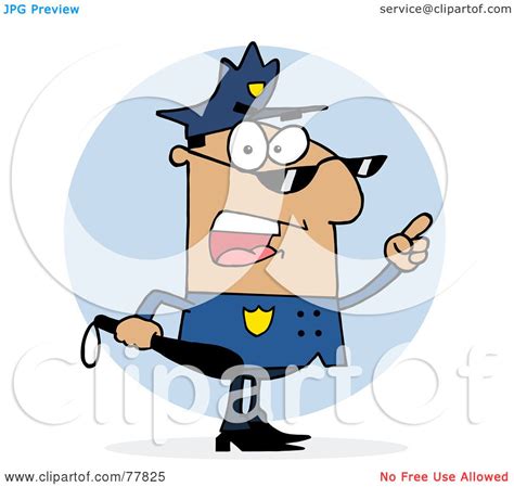 Royalty Free Rf Clipart Illustration Of A Hispanic Police Officer Man