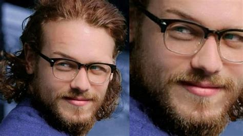 Sam Heughan Beard And Glasses Even More Bett Youtube