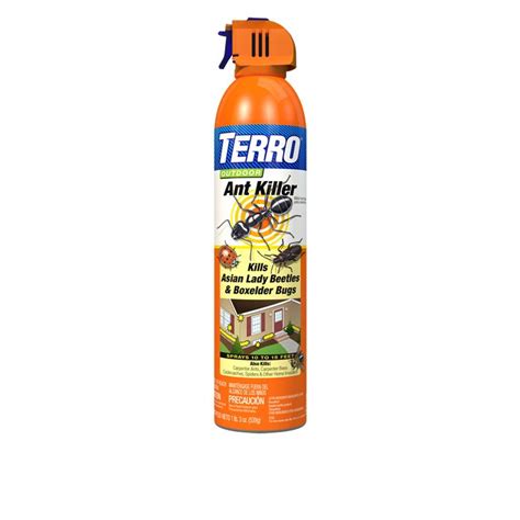 Apply indoors and outdoors to kill scorpions and other bugs on contact and to provide residual protection for up to six weeks. TERRO® Outdoor Ant Killer Spray - 6 Pack | Best Outdoor ...