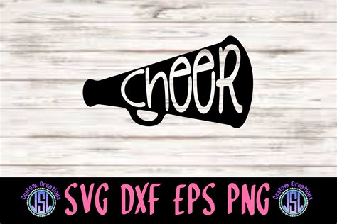 Cheerleader|Cheer Megaphones SVG DXF EPS PNG Cut Files (310563) | SVGs