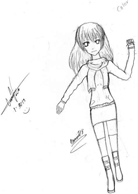 Anime Girl Full Body Drawing At PaintingValley Com Explore Collection Of Anime Girl Full Body