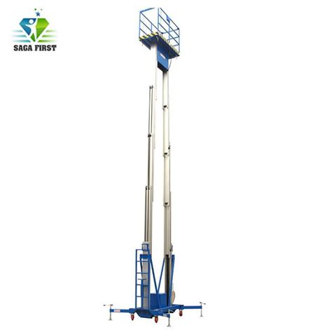 China Hydraulic Aluminum Mast Vertical Electric Aerial Work Platform Suppliers And Manufacturers