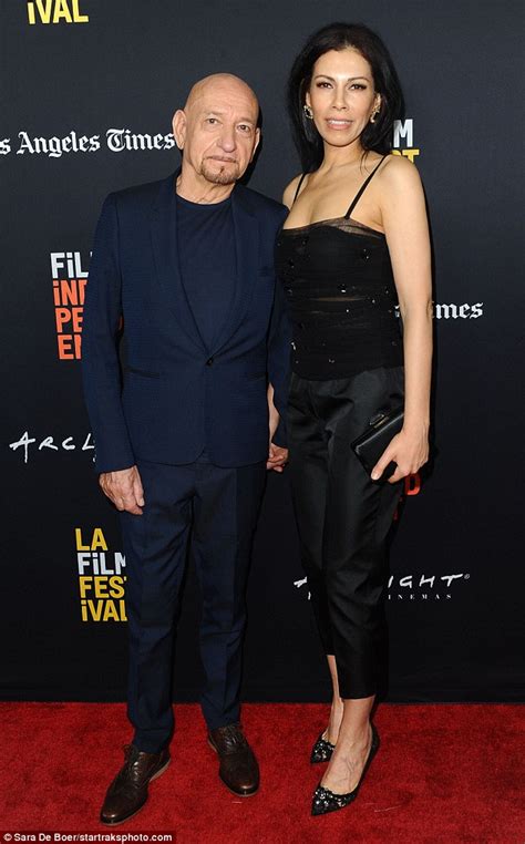 Ben Kingsley 74 With Wife Daniela Lavender 43 At La Film Festival
