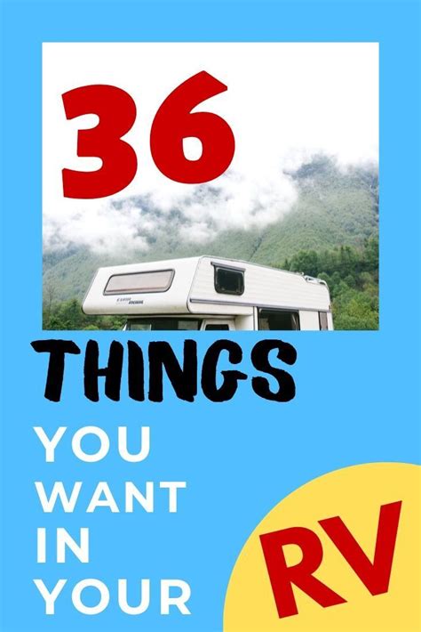 36 Things You Want In Your Rv Before Hitting The Road Motorhome