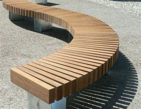 Curved Outdoor Benches Wood Bench Outdoor Curved Bench Curved Wood Modern Outdoor Furniture
