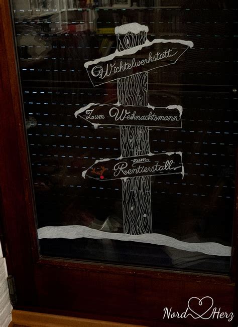 Fensterbilder vorlagen kreidemaler download / {diy} opulente weihnachtliche fensterdeko mit kreidemarker. Weihnachtliches Fensterbild - eine Vorlage für euch - Nordherz Blog