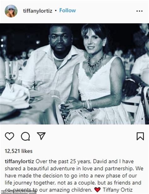 Red Sox Legend David ‘big Papi Ortiz Splits From Wife Tiffany After 25