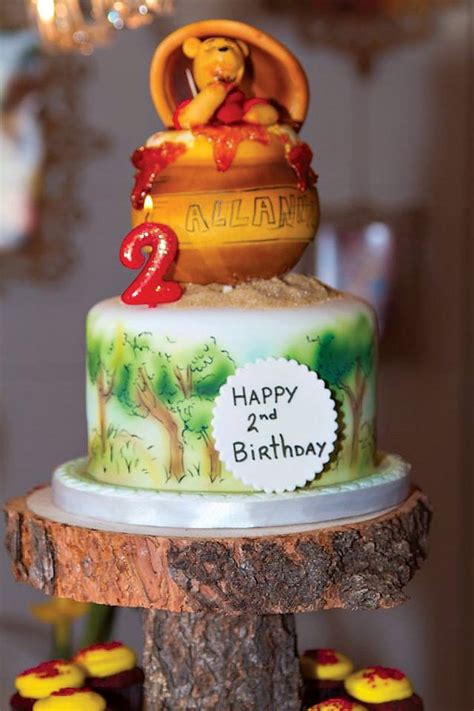 Gift basket with winnie the pooh. {Hundred Acre Wood} Winnie the Pooh Birthday Party ...