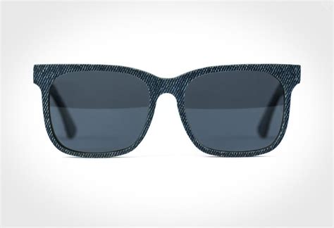 solid denim sunglasses by mosevic lumberjac