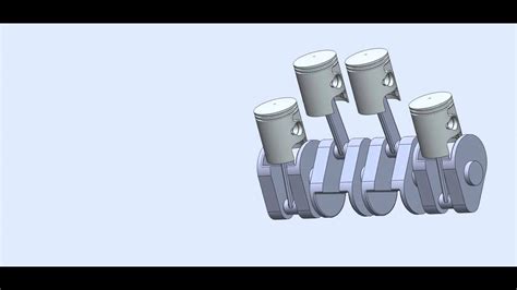 Animacion Cigueñal Viela Piston En Solidworks Youtube