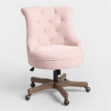 We insist on use high quality material make a easy office chair, to make a cheap staff chair. Blush Elsie Upholstered Office Chair: Pink - Fabric by ...