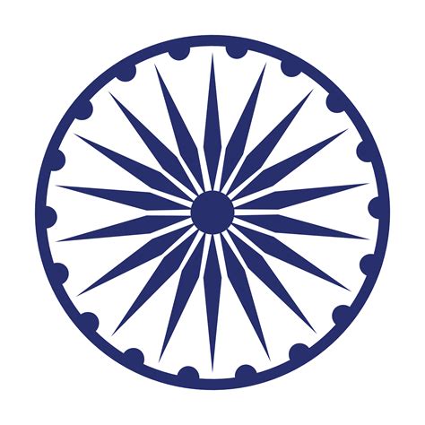 Ashoka Chakra Symbol Icon Cartoon Vector Art At Vecteezy