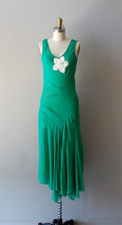 1930s Dress Silk 30s Dress Josephine Dress 1930s Fashion Retro