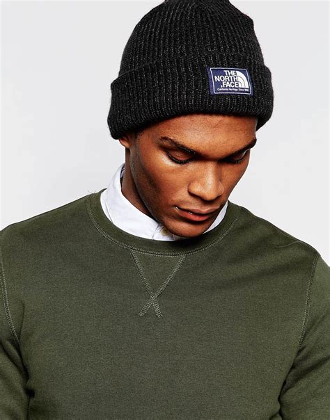 The North Face Salty Dog Beanie Hat In Black For Men Lyst