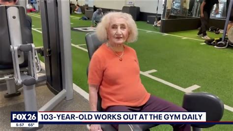 103 Year Old Works Out At The Gym Daily Youtube