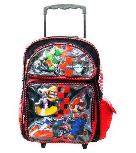 Mario Kart Large Rolling Backpack Roller Backpacks Store