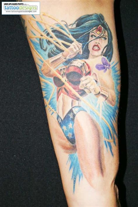 Wonder Woman Healed Image Tattooing Tattoo Designs Superhero Tattoo