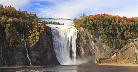 Montmorency Falls In Quebec Canada
