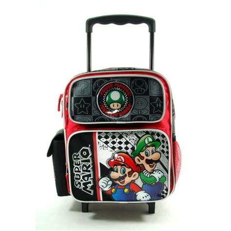 Super Mario Bros Small Rolling Backpack Nintendo Super Mario