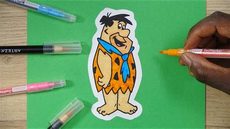 How To Draw Fred Flintstone Drawing Tutorial Dma Youtube