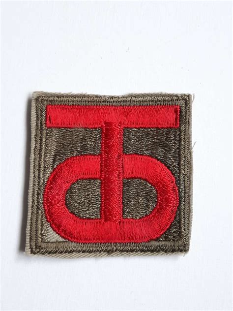 Ww2 Us 90th Infantry Division Patch In Us Army Badges