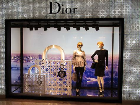 This Closed Back Window Display Really Highlights The Most Iconic Lady Dior Bag With The