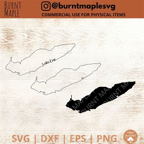 Lake Erie Outline Svg Great Lakes Svg Ontario Svg Canada Svg Homes
