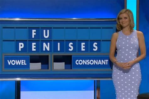 rachel riley left red faced as she s forced to spell out penises on countdown london evening
