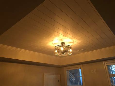 Shiplap Ceiling With Crown Molding Shelly Lighting