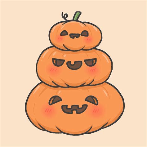 29 Cute Cartoon Pumpkin Wallpaper  Wallpaper Joss
