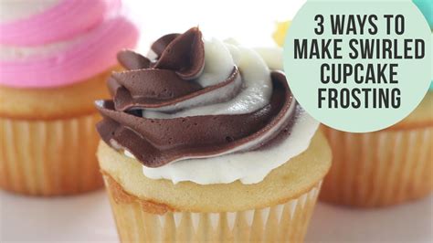 Ways To Make Swirled Cupcake Frosting Youtube