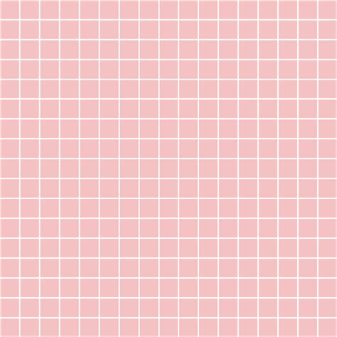 Baby Pink Grid Pattern Art Print