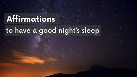 Affirmations To Have A Good Nights Sleep Soulveda Soulveda