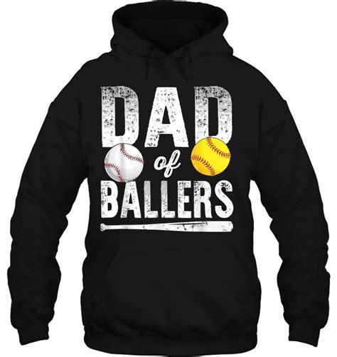 Dad Of Ballers Baseball Softball Fathers Day