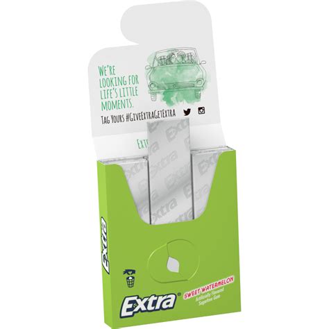 Extra Sweet Watermelon Sugarfree Chewing Gum 15 Stick Single Pack Extra®