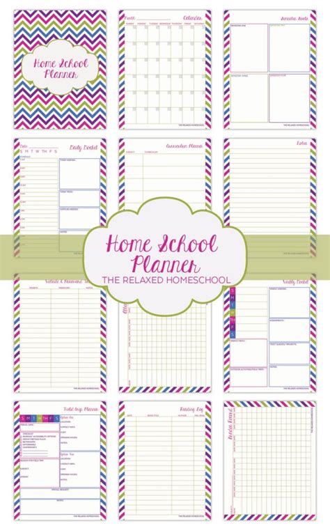 Here are two printable homeschool planners, one simple and free homeschool planner for you! Homeschool Planner - The Relaxed Homeschool