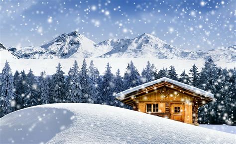 Winter Cabin Wallpapers Group 75