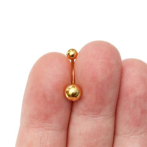 Belly Jewelry Gold Belly Button Rings Navel Piercing Etsy