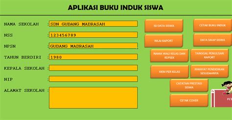 Demikianlah informasi tentang aplikasi buku induk siswa dengan microsoft excel, artikel singkat yang kami bisa sampaikan ini semoga bermanfaat dan mohon maaf apabila ada banyak kekurangan terhadap dokumen tersebut. Aplikasi Buku Induk SD/MI SMP/MTs SMA/MA/SMK (Excel)