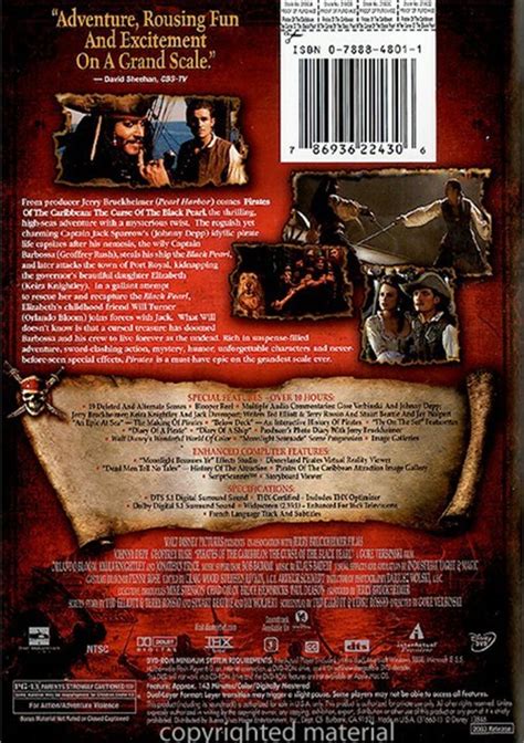 Pirates Of The Caribbean The Curse Of The Black Pearl DVD DVD Empire