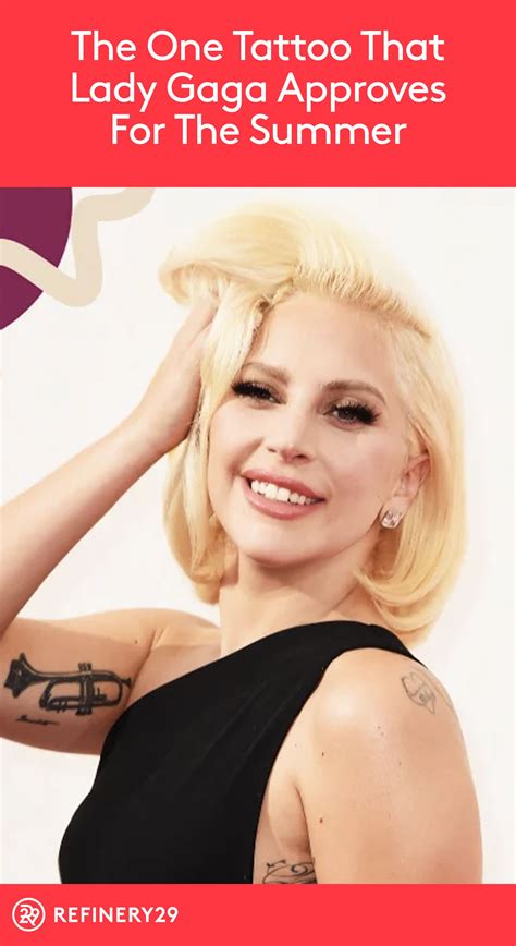 This tattoo was prepared by kat von d a famous tattoo designer. This Lady Gaga-Approved Tattoo Is Timeless — & Trending ...