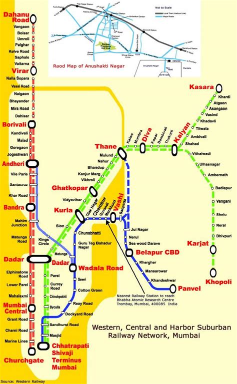 Mumbai Central Line Map Mumbai Central Line Stations Map Maharashtra