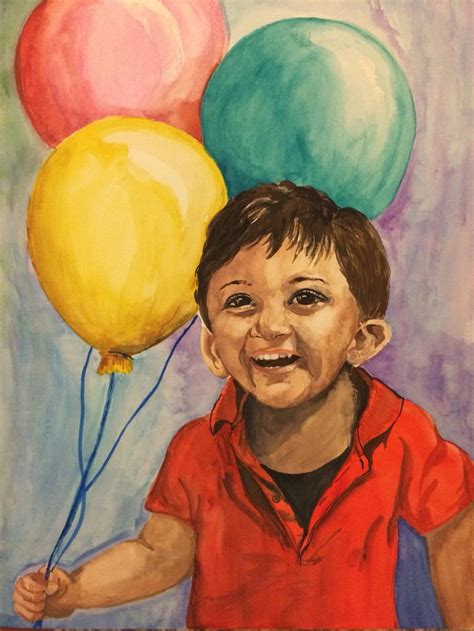 Simply Happiness Painting Male Sketch Art