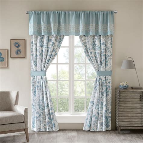 708 results for bedroom set with curtains. Madison Park Lyla Window Curtain Set, Turquoise/Blue (Turq ...