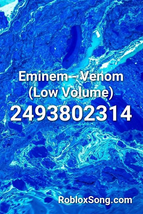 This song has 38 likes. Eminem - Venom (low Volume) Roblox ID - Roblox Music Codes ...