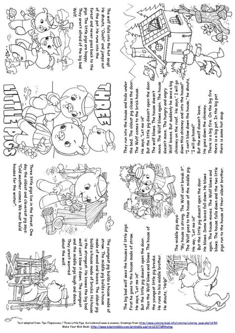 The 3 little pigs printable. Calaméo - mini book of the three little pigs.