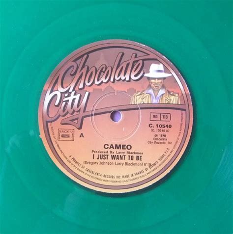 Cameo I Just Want To Be Find My Way 1979 Green Translucent Vinyl