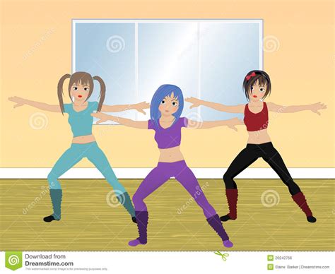 Aerobics Class Stock Illustration Illustration Of Fitness 20242756